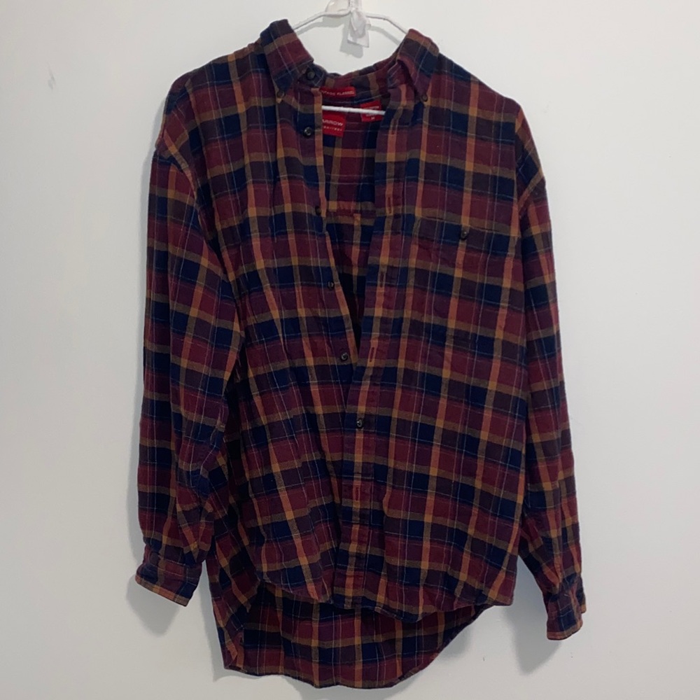 Arrow Vintage Flannel in Red and Blue Plaid
